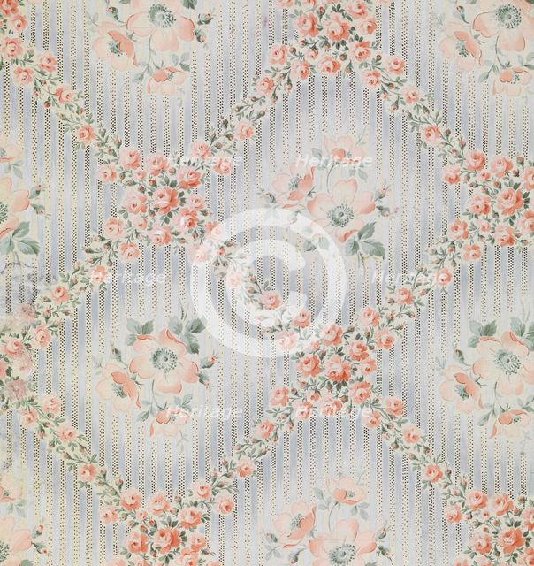 Textile Design For the Trekhgornaya Manufaktura, 1912. Artist: Anonymous  