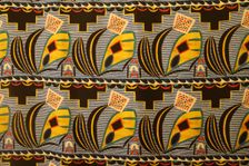 Textile design with American Indian motifs, ca 1923