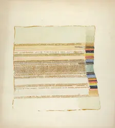 Textile Detail, c. 1941. Creator: Dorothea Bates