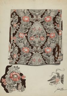 Textile Drapery, c. 1937. Creator: James Vail