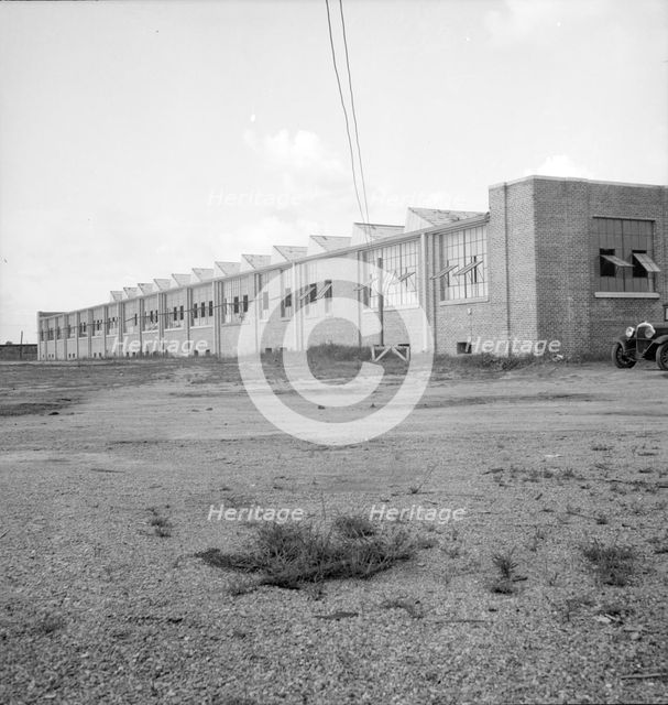 Textile factory built by Work Projects Administration (WPA), Brookhaven, Mississippi, 1936. Creator: Dorothea Lange.
