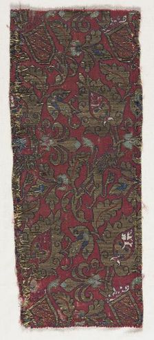 Textile Fragment, 15th century. Creator: Unknown