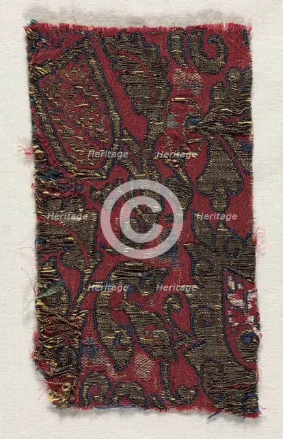 Textile Fragment, 15th century. Creator: Unknown.