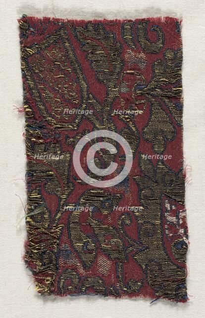 Textile Fragment, 15th century. Creator: Unknown.