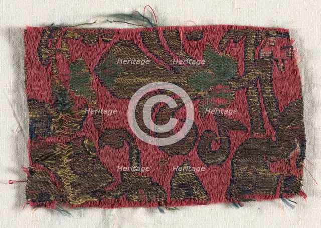 Textile Fragment, 15th century. Creator: Unknown.