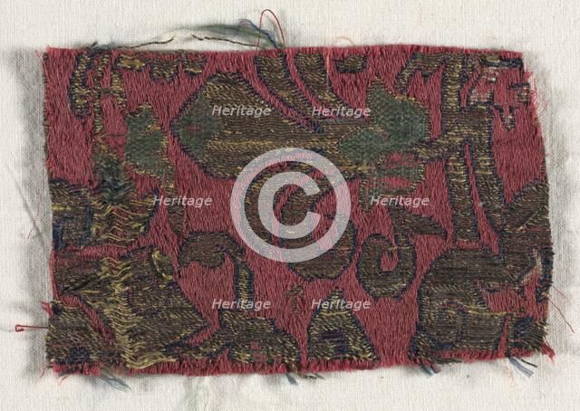 Textile Fragment, 15th century. Creator: Unknown.