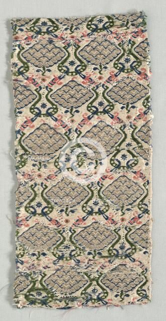 Textile Fragment, 1600s. Creator: Unknown.