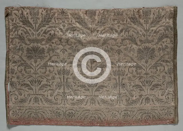 Textile Fragment, 1600s. Creator: Unknown.