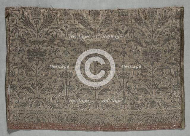 Textile Fragment, 1600s. Creator: Unknown.