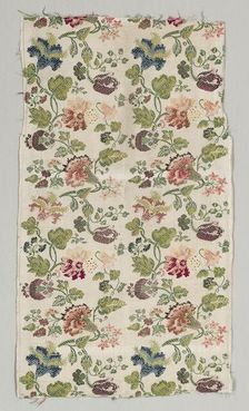 Textile Fragment, 1700s. Creator: Unknown
