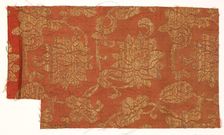 Textile Fragment, 1700s. Creator: Unknown
