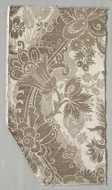 Textile Fragment, 1700s. Creator: Unknown