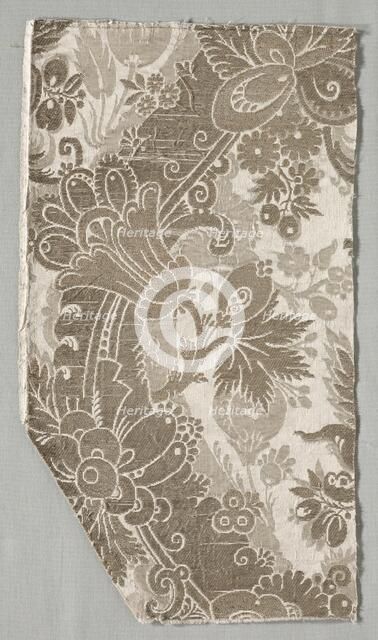 Textile Fragment, 1700s. Creator: Unknown.