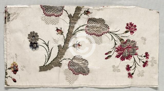 Textile Fragment, 1760-1780. Creator: Unknown.