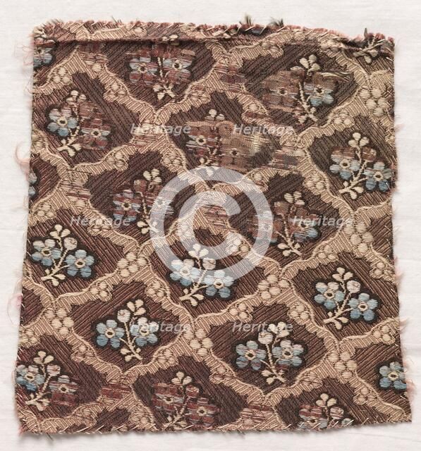 Textile Fragment, 1774-1793. Creator: Unknown.