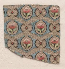 Textile Fragment, 1774-1793. Creator: Unknown