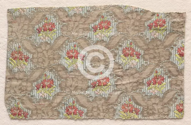 Textile Fragment, 1774-1793. Creator: Unknown.