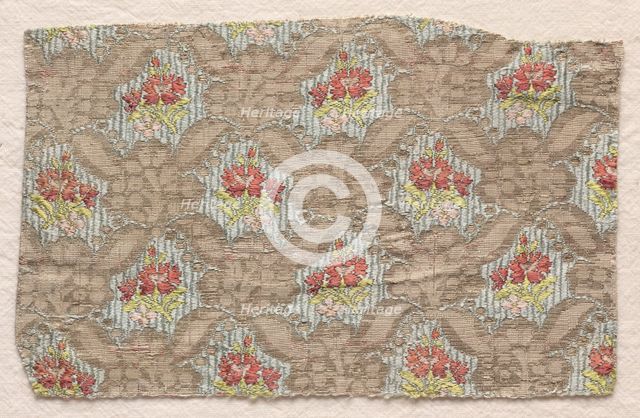 Textile Fragment, 1774-1793. Creator: Unknown.