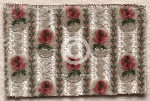 Textile Fragment, 1774-1793. Creator: Unknown.