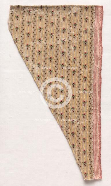 Textile Fragment, 1774-1793. Creator: Unknown.