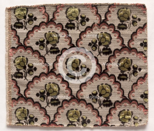 Textile Fragment, 1774-1793. Creator: Unknown.
