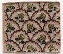 Textile Fragment, 1774-1793. Creator: Unknown