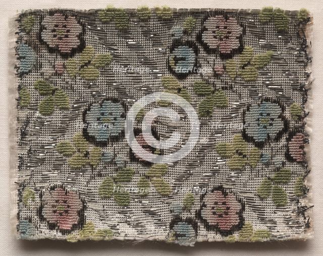 Textile Fragment, 1774-1793. Creator: Unknown.