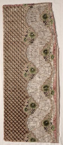 Textile Fragment, 1774-1793. Creator: Unknown