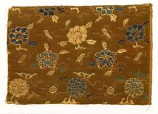 Textile Fragment, 1800s. Creator: Unknown
