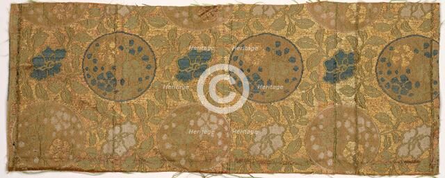 Textile Fragment, 1800s. Creator: Unknown.