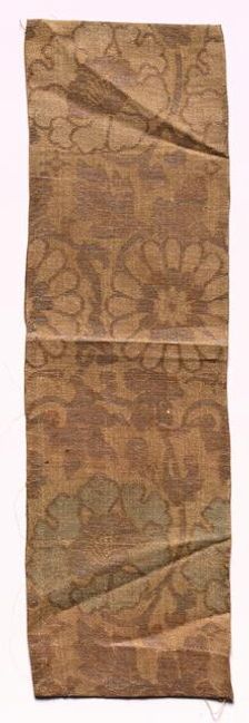Textile Fragment, 1800s. Creator: Unknown