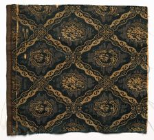 Textile Fragment, 1800s. Creator: Unknown