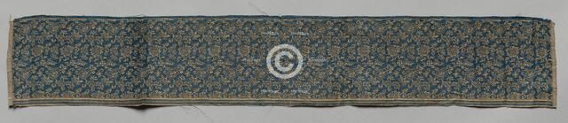 Textile Fragment, 1800s. Creator: Unknown.