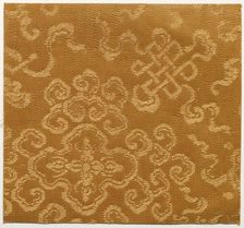 Textile Fragment, 1800s. Creator: Unknown