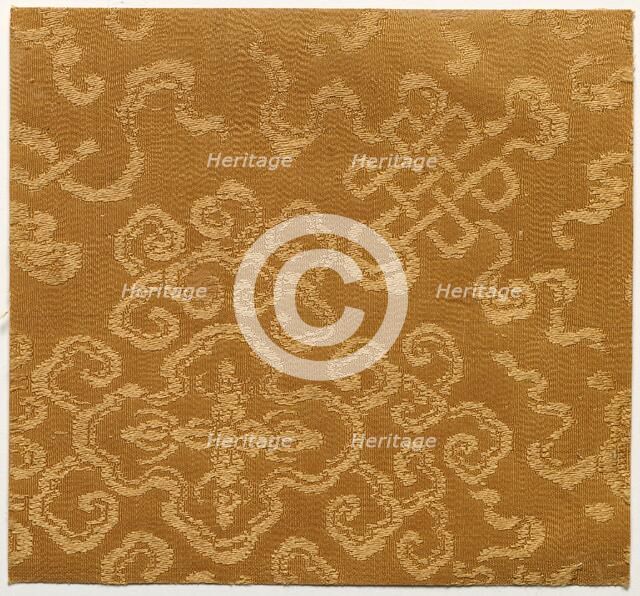 Textile Fragment, 1800s. Creator: Unknown.