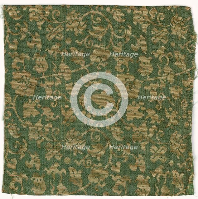 Textile Fragment, 1800s. Creator: Unknown.