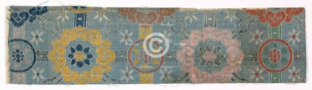 Textile Fragment, 1800s. Creator: Unknown.