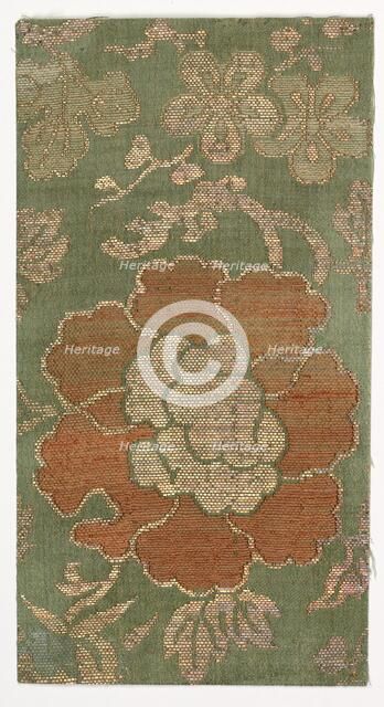 Textile Fragment, 1800s. Creator: Unknown.