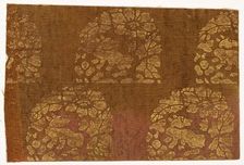 Textile Fragment, 1800s. Creator: Unknown