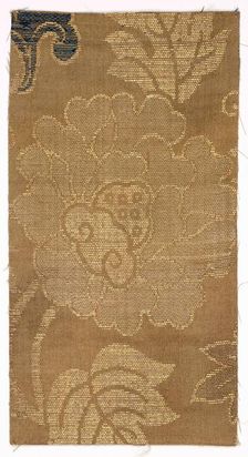 Textile Fragment, 1800s. Creator: Unknown