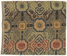 Textile Fragment, 1800s. Creator: Unknown