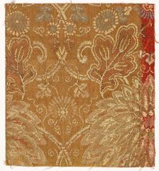 Textile Fragment, 1800s. Creator: Unknown