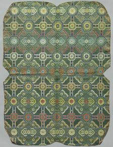 Textile Fragment, 1800s. Creator: Unknown