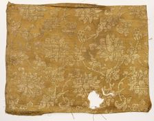 Textile Fragment, 1800s. Creator: Unknown