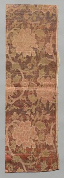 Textile Fragment, 1800s. Creator: Unknown