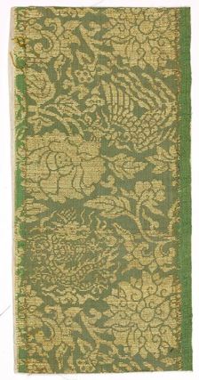 Textile Fragment, 1800s. Creator: Unknown