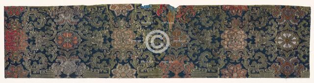 Textile Fragment, 1800s. Creator: Unknown.