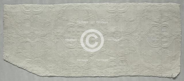 Textile Fragment, 1800s. Creator: Unknown.