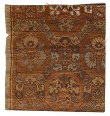 Textile Fragment, 1800s. Creator: Unknown