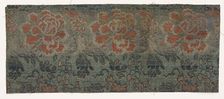 Textile Fragment, 1800s. Creator: Unknown